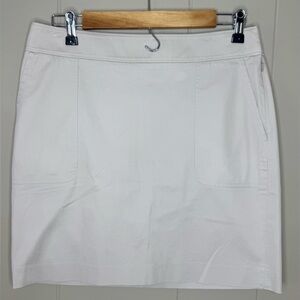 Brooks Brothers Khaki Side Zip Tennis Country Club Skirt Womens Size 6